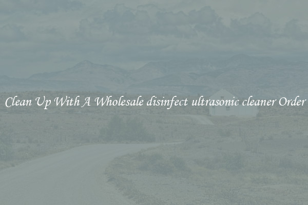 Clean Up With A Wholesale disinfect ultrasonic cleaner Order