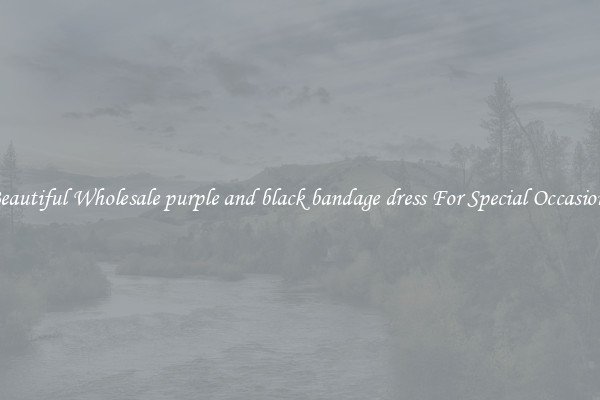 Beautiful Wholesale purple and black bandage dress For Special Occasions