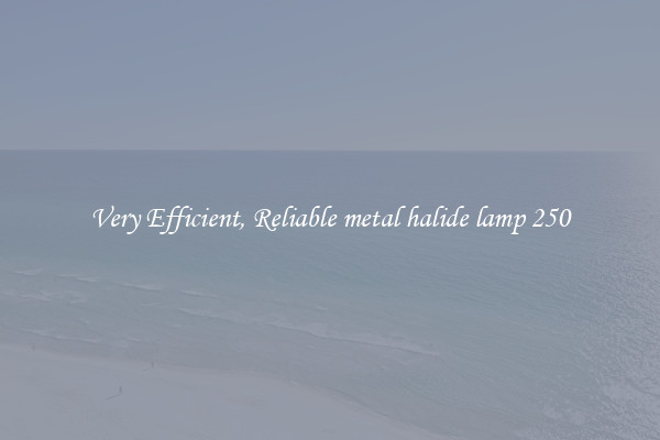 Very Efficient, Reliable metal halide lamp 250