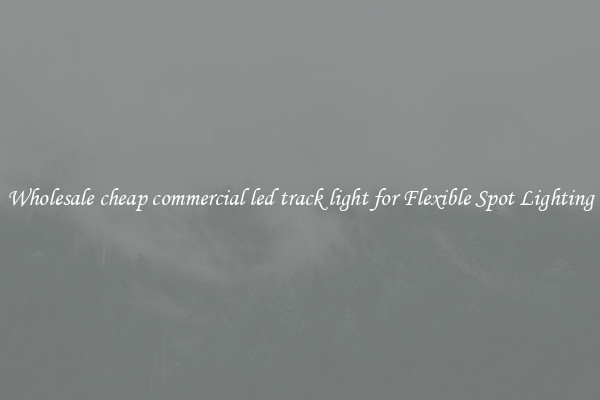 Wholesale cheap commercial led track light for Flexible Spot Lighting