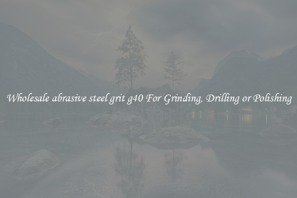 Wholesale abrasive steel grit g40 For Grinding, Drilling or Polishing