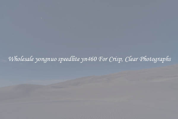 Wholesale yongnuo speedlite yn460 For Crisp, Clear Photographs