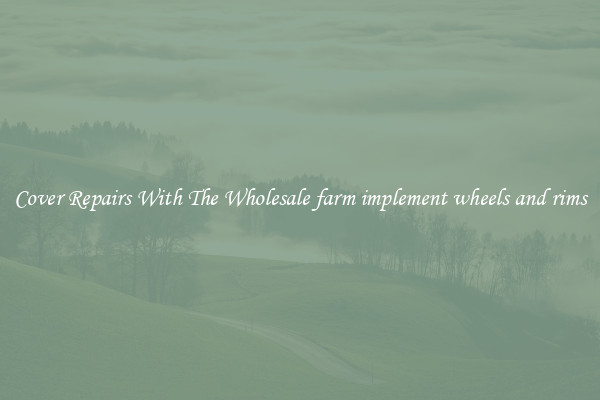  Cover Repairs With The Wholesale farm implement wheels and rims 