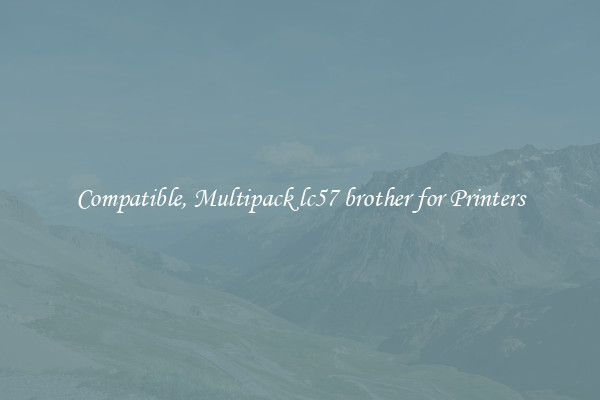 Compatible, Multipack lc57 brother for Printers