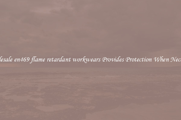 Wholesale en469 flame retardant workwears Provides Protection When Necessary