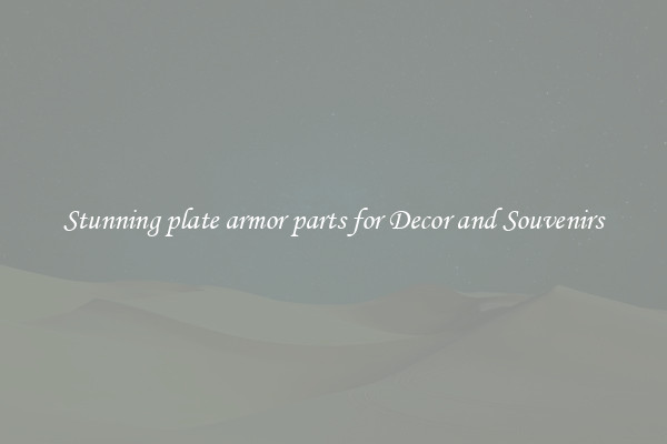 Stunning plate armor parts for Decor and Souvenirs