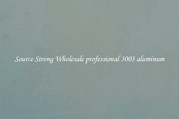 Source Strong Wholesale professional 3003 aluminum