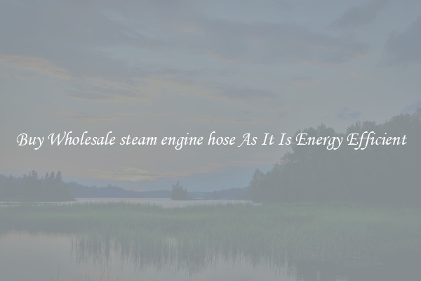 Buy Wholesale steam engine hose As It Is Energy Efficient