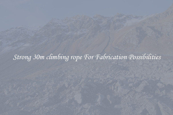 Strong 30m climbing rope For Fabrication Possibilities