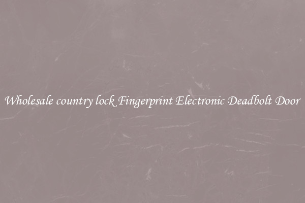 Wholesale country lock Fingerprint Electronic Deadbolt Door 
