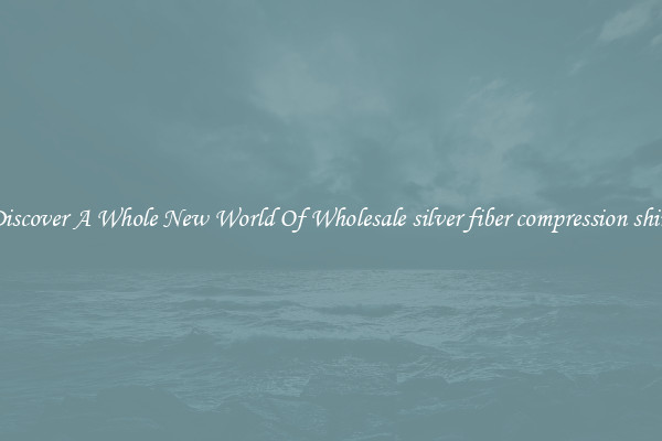 Discover A Whole New World Of Wholesale silver fiber compression shirt
