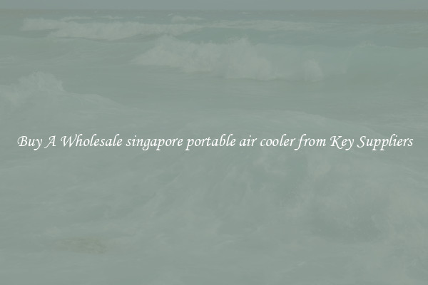 Buy A Wholesale singapore portable air cooler from Key Suppliers